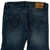 True Religion Denim Shorts - 32W 10L Dark Wash Denim