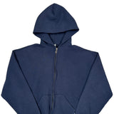 Russell Athletic Hoodie - Large Navy Cotton