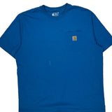 Carhartt T-Shirt - XL Blue Cotton