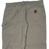 Carhartt Carpenter Trousers - 37W 30L Beige Cotton