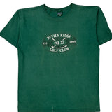 Golf Club Mv Sport Single Stitch T-Shirt - Large Green Cotton