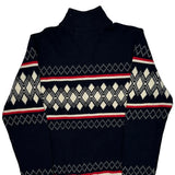 Tommy Hilfiger Christmas 1/4 Zip - Medium Red Cotton