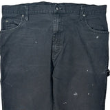 Dickies Carpenter Trousers - 38W 31L Black Cotton