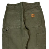 Carhartt Carpenter Trousers - 30W 31L Green Cotton
