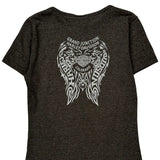 Harley Davidson Graphic T-Shirt - Small Gray Cotton Blend