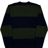 Tommy Hilfiger Striped Jumper - XL Green Cotton