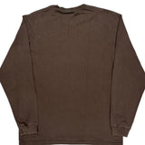 Carhartt Long Sleeve T-Shirt - Large Brown Cotton