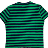 Polo By Ralph Lauren Striped T-Shirt - Large Green Cotton
