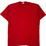 Blank Fruit Of The Loom Single Stitch T-Shirt - XL Red Cotton