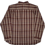 Carhartt Checked Shirt - 2XL Burgundy Cotton