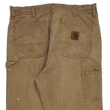 Carhartt Carpenter Trousers - 34W 31L Brown Cotton