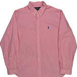 Ralph Lauren Striped Shirt - 2XL Red Cotton
