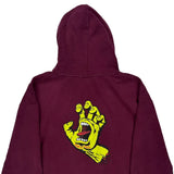Screaming Hand Unbranded Graphic Hoodie - XL Burgundy Cotton