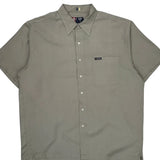 Chaps Ralph Lauren Short Sleeve Shirt - XL Gray Polyester