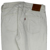 Levis 501 Jeans - 30W 30L White Cotton