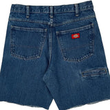 Dickies Denim Shorts - 32W 10L Blue Cotton
