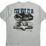 Racing Delta Graphic T-Shirt - XL White Cotton