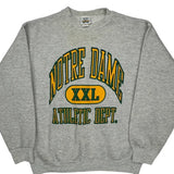 Notre Dame Athletic Dept. Unbranded College Sweatshirt - Large Gray Cotton