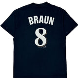 Milwaukee Brewers Majestic Mlb T-Shirt - Large Navy Cotton
