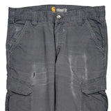 Carhartt Carpenter Trousers - 34W 32L Grey Cotton