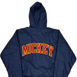 Mickey Mouse Disney Graphic Windbreaker - XL Blue Nylon