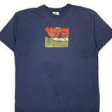 Basketball Nike Graphic T-Shirt - XL Blue Cotton