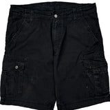 Levis Cargo Shorts - 36W 10L Black Cotton