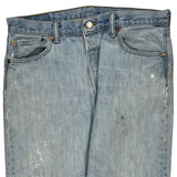 501 Levis Jeans - 34W 30L Light Wash Cotton