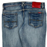 Farm Girl Boot Cut Jeans - 32W US 6 Blue Cotton