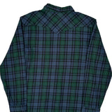 Levis Checked Flannel Shirt - 2XL Blue Cotton