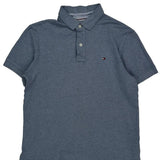 Tommy Hilfiger Polo Shirt - Medium Blue Cotton