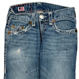True Religion Contrast Stitch Jeans - 30W UK 8 Blue Denim