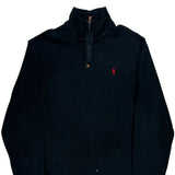 Polo By Ralph Lauren 1/4 Zip - XL Black Cotton