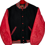 Made In USA Game Varsity Jacket - XL Black Leather