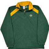 Green Bay Packers Nfl 1/4 Zip - Large Yellow Polyester