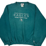 Philadelphia Eagles Logo Athletics Football Sweatshirt - 2XL Green Cotton