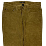 Polo By Ralph Lauren Cord Pants - 34″ Waist Brown Cotton