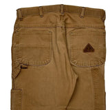 Unbranded Double Knee Carpenter Trousers - 34W 30L Brown Cotton