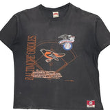 Single Stitch Baltimore Orioles Nutmeg Graphic T-Shirt - XL Orange Cotton