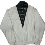 Age 11-12 Nike Windbreaker - Medium White Polyester