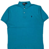 Polo By Ralph Lauren Polo Shirt - Small Blue Cotton