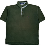 Tommy Hilfiger Polo Shirt - XL Green Cotton