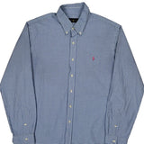 Ralph Lauren Checked Shirt - XL Blue Cotton