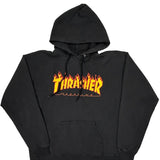 Thrasher Graphic Hoodie - Medium Black Cotton