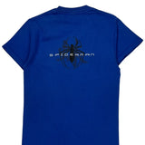 Spiderman 2001 Marvel Cartoon T-Shirt - XS Blue Cotton