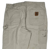 Carhartt Carpenter Trousers - 36W 31L Beige Cotton