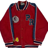 Age 4-5 Power Rangers Disney Graphic Varsity Jacket - XS Red Cotton