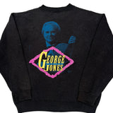 George Jones Tultex Band Sweatshirt - Large Black Cotton