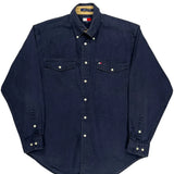 Tommy Hilfiger Shirt - Medium Navy Cotton