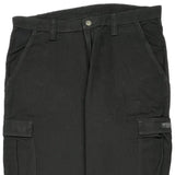 Wrangler Cargo Pants - 36W 34L Black Cotton